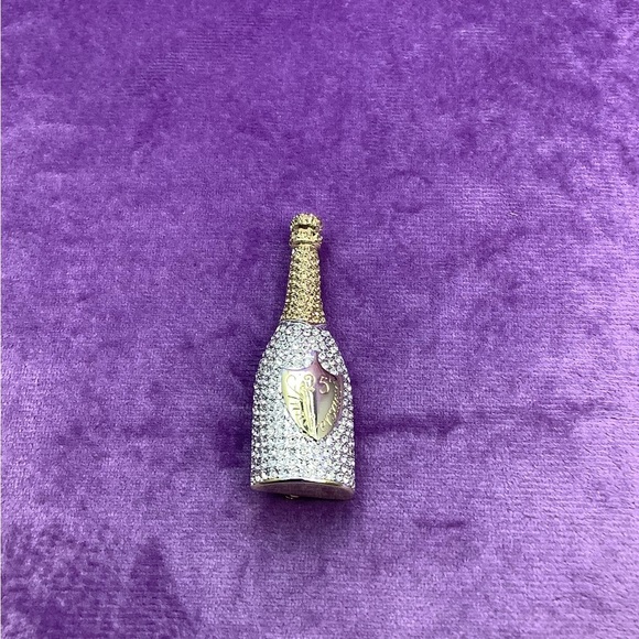 Carolee Champagne Bottle Brooch - Picture 3 of 6
